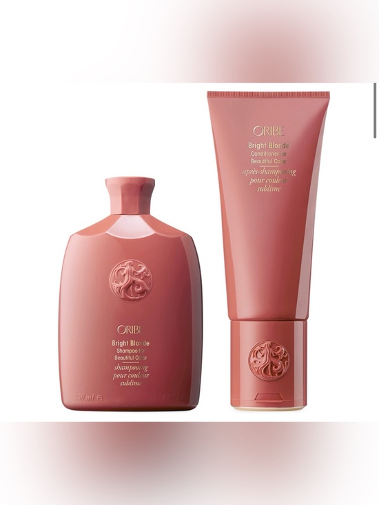 Oribe Other - Oribe Bright Blonde Shampoo & Conditioner Duo - Coral Pink Packaging